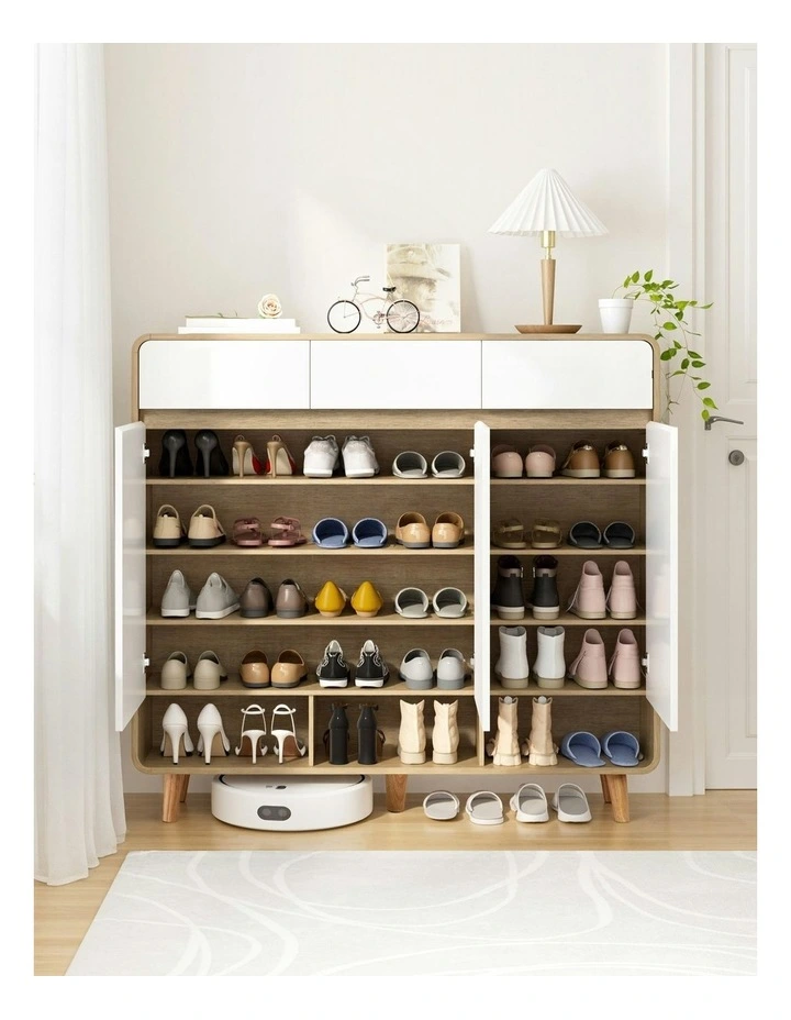 Shoe Rack Cabinet in White image 5