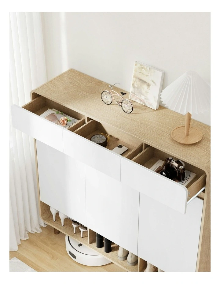 Shoe Rack Cabinet in White image 6