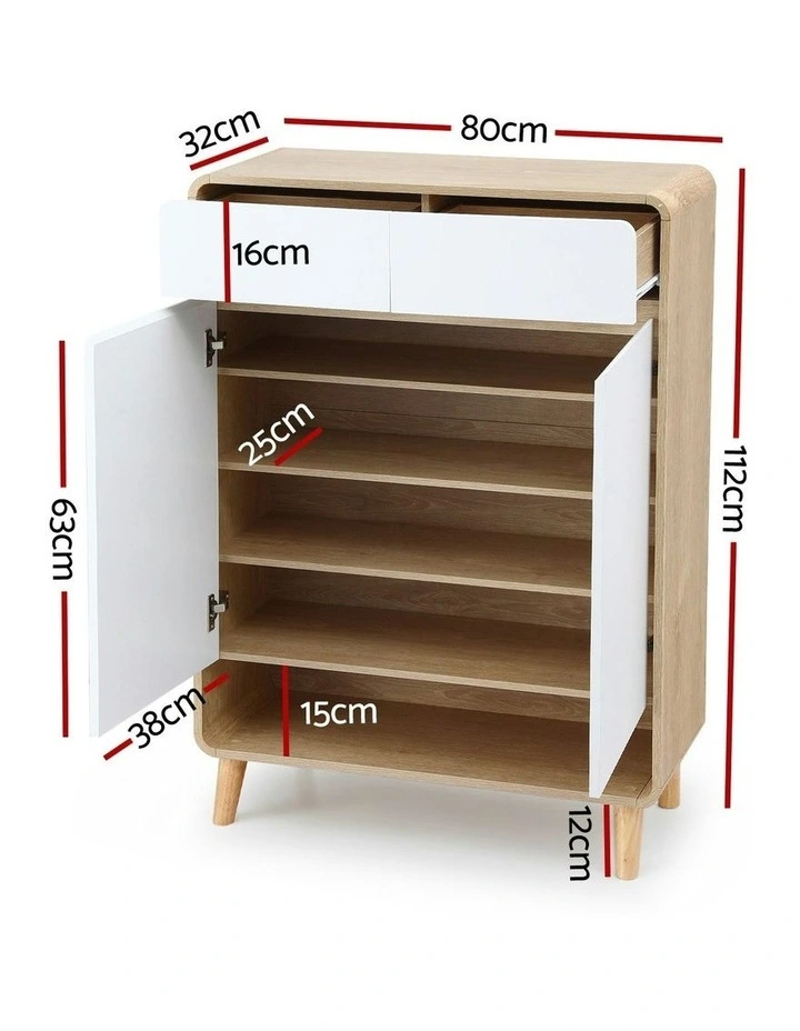 Shoe Rack Cabinet in White image 2