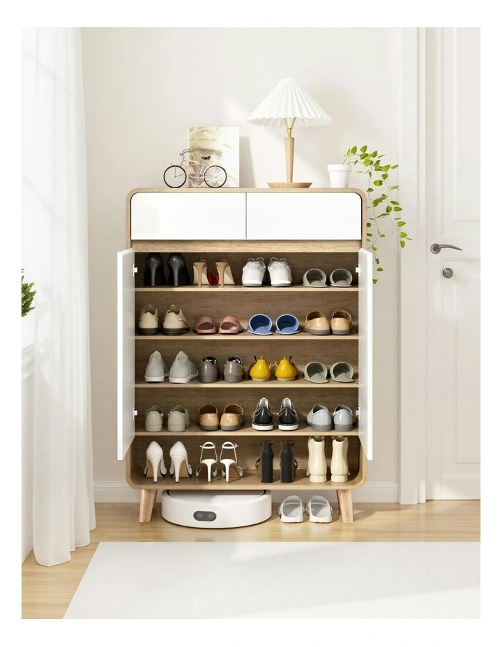 Shoe Rack Cabinet in White image 3