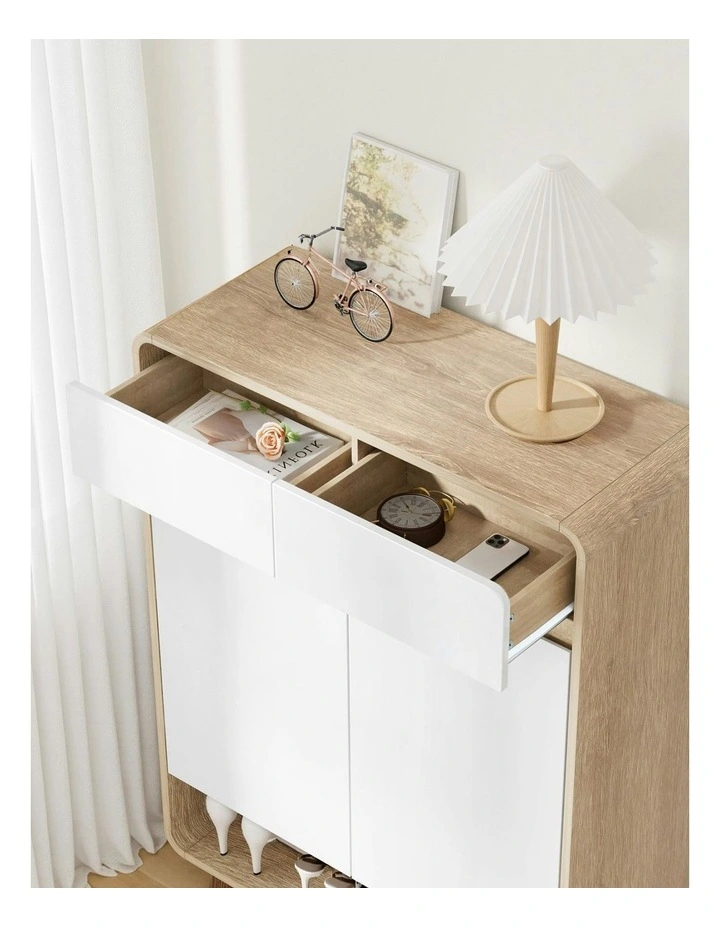 Shoe Rack Cabinet in White image 5