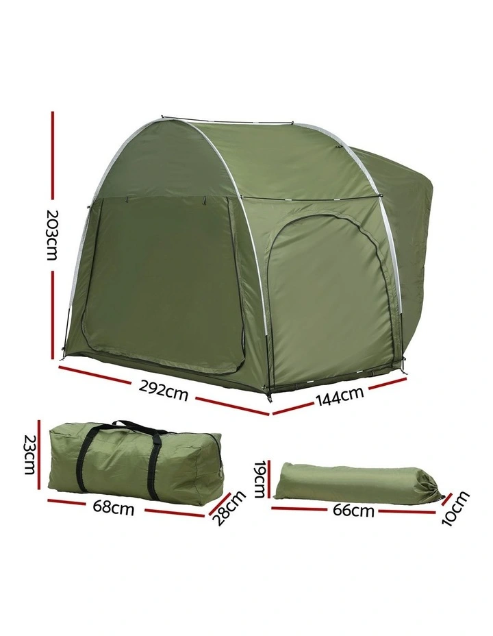 Canopy Portable Outdoor Car Camping Tent in Green image 4