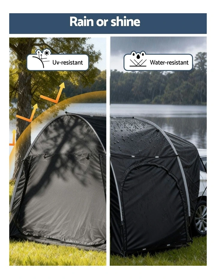 Car Camping Tent in Black image 5