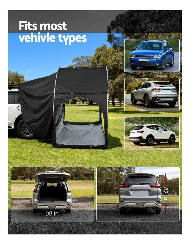 Car Camping Tent in Black image 7