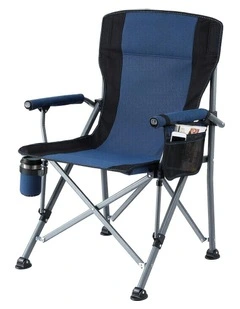 Outdoor Folding Portable Camping Chair in Navy Blue