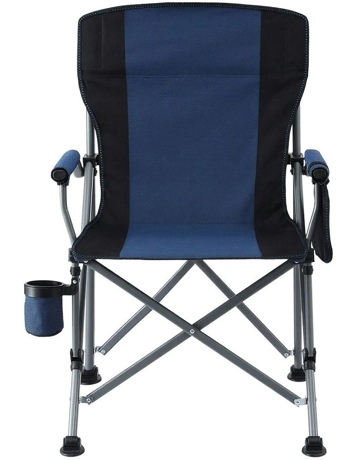 Outdoor Folding Portable Camping Chair in Navy Blue image 2