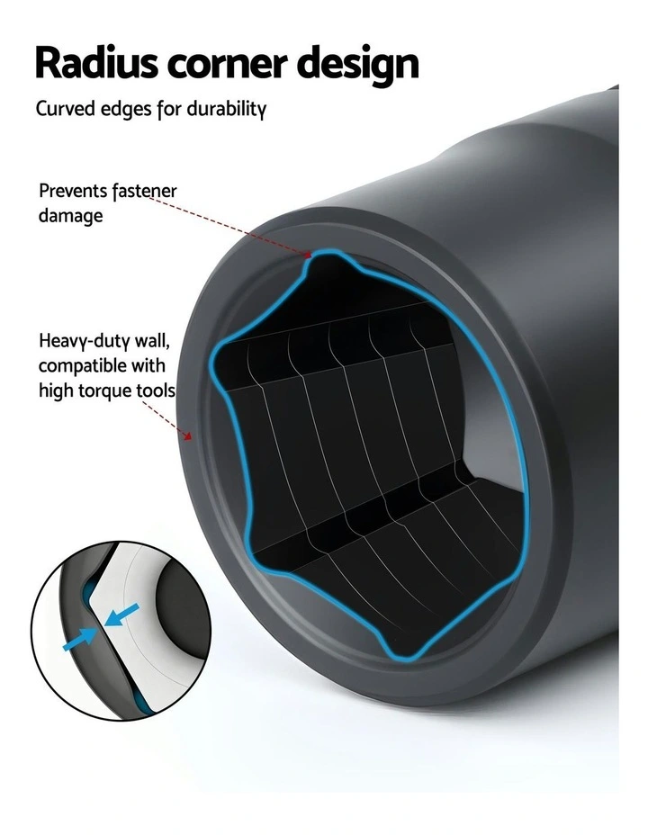 Workshop Repair Cr-V Steel 8 C32mm Drive Socket Set 1/2 30 Pieces in Multi image 6