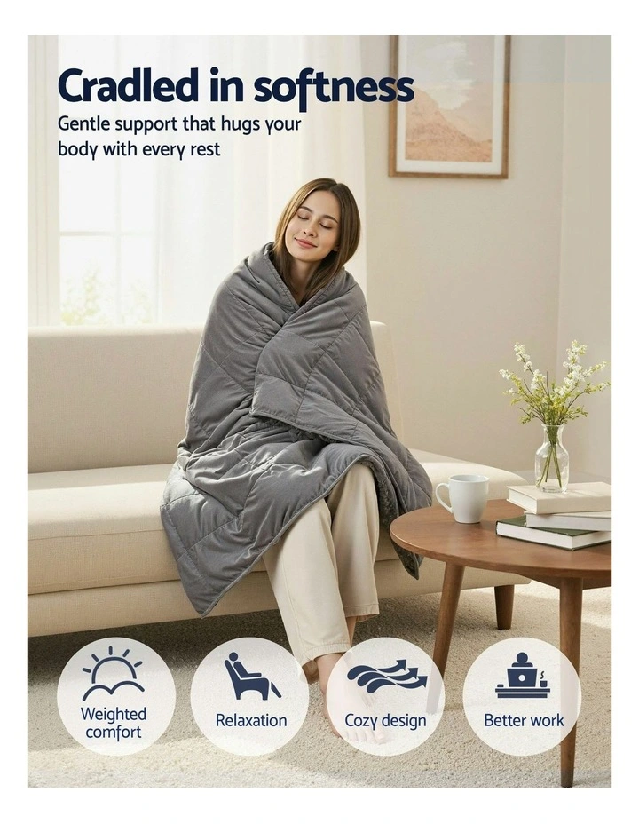 Weighted Blanket in Grey image 5