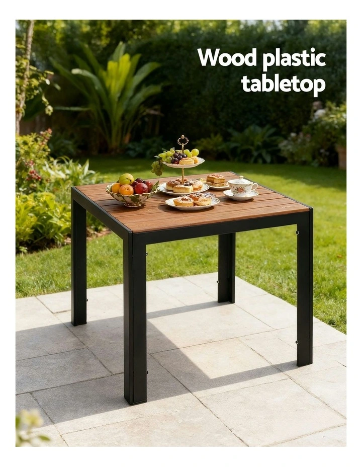 Outdoor Dining Set 5 Piece in Black image 7