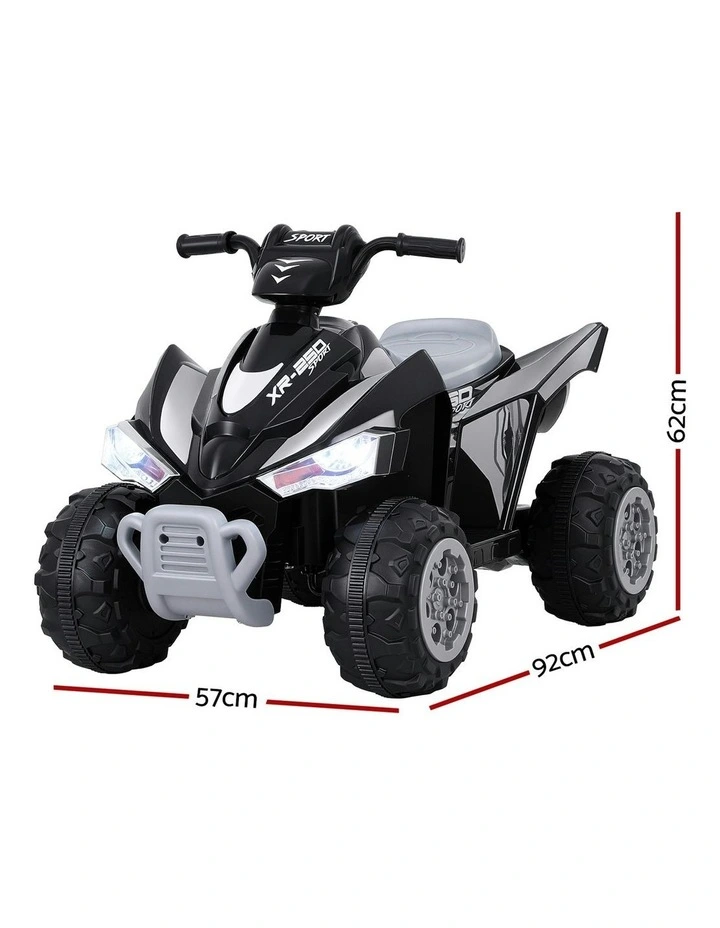 ATV Quad Motorbike Electric Outdoor Ride On Car Toys 12V in Black image 4