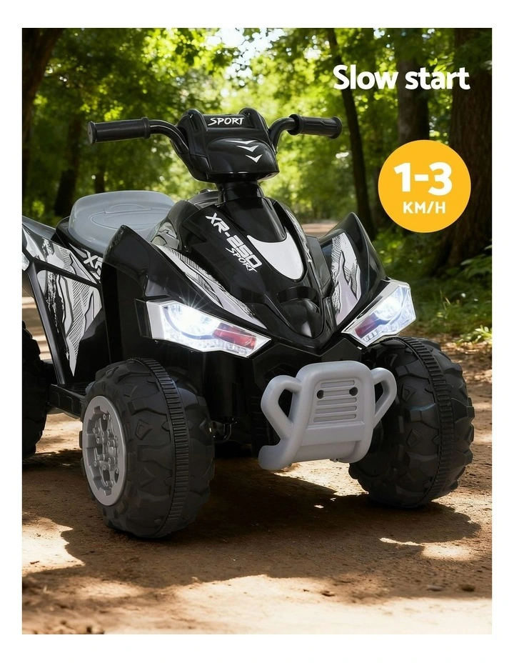 ATV Quad Motorbike Electric Outdoor Ride On Car Toys 12V in Black image 7
