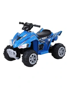ATV Quad Motorbike Electric Outdoor Ride On Car Toys 12V in Blue