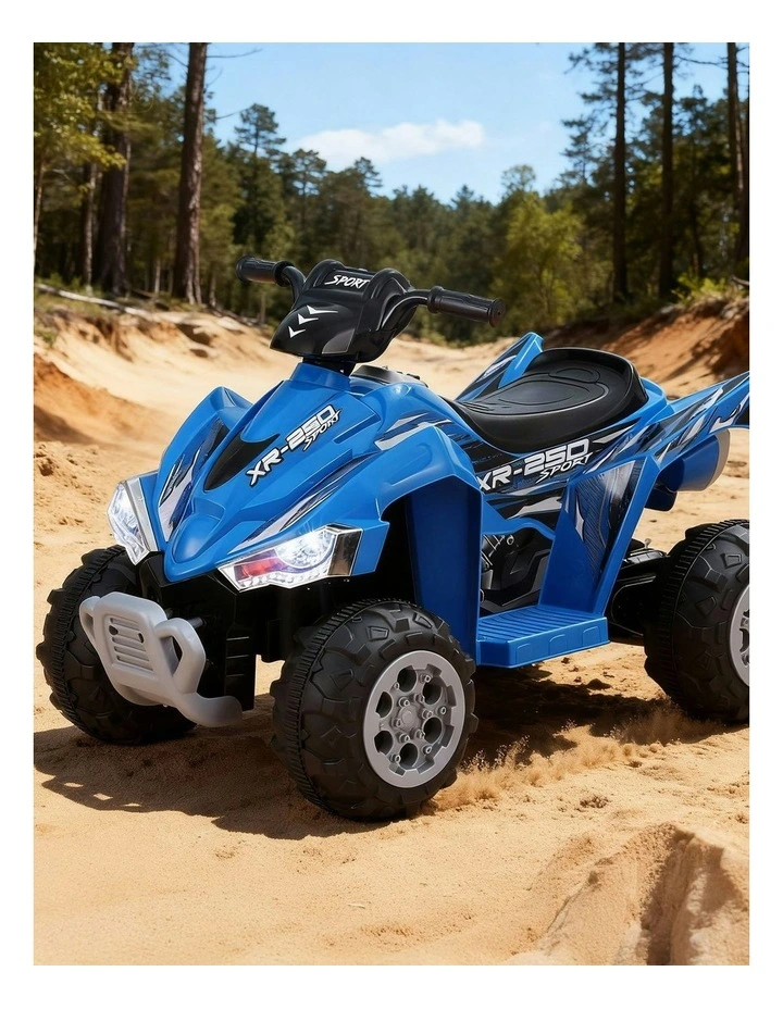 ATV Quad Motorbike Electric Outdoor Ride On Car Toys 12V in Blue image 3