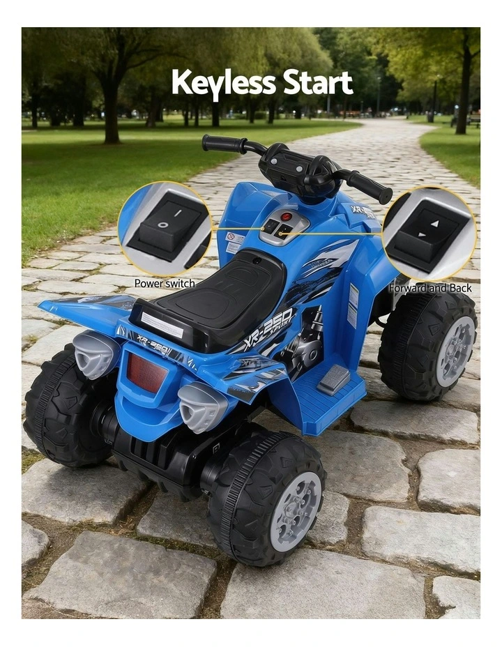 ATV Quad Motorbike Electric Outdoor Ride On Car Toys 12V in Blue image 6