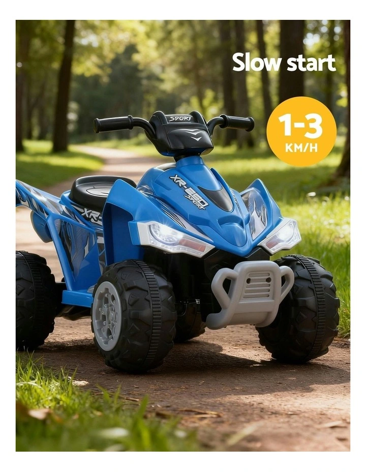 ATV Quad Motorbike Electric Outdoor Ride On Car Toys 12V in Blue image 7