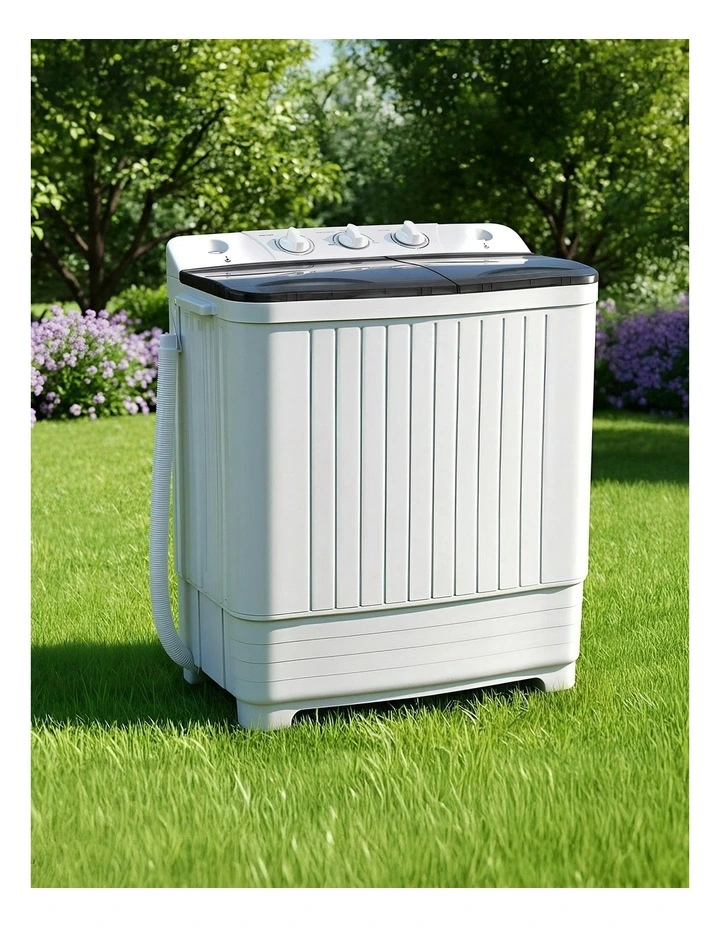 Portable Twin Tub Washing Machine 4.5kg in White image 3