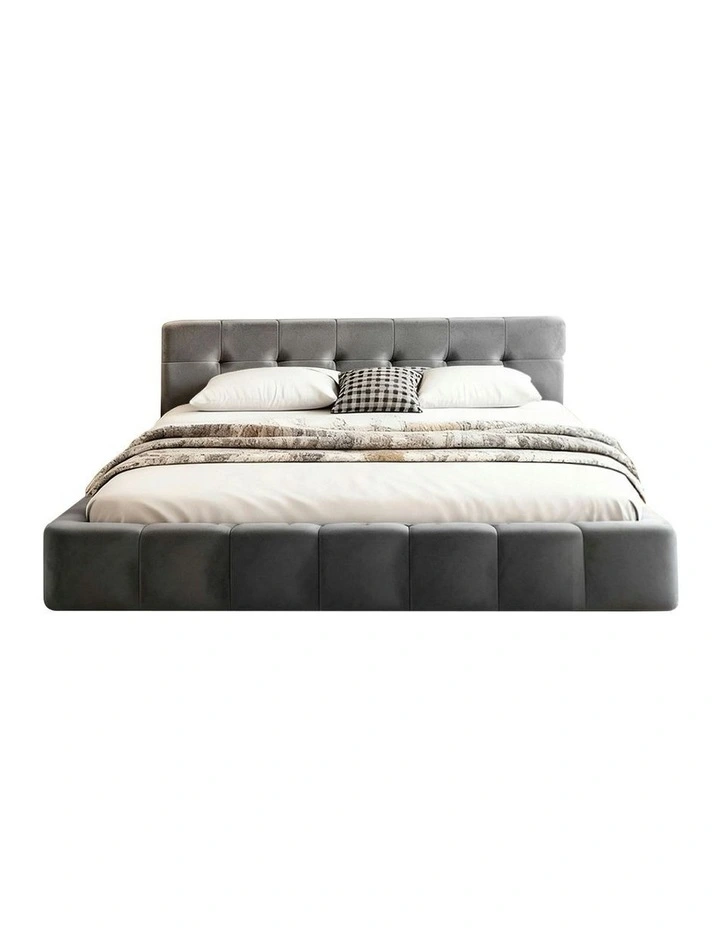 Double Size Bed Frame in Grey image 1