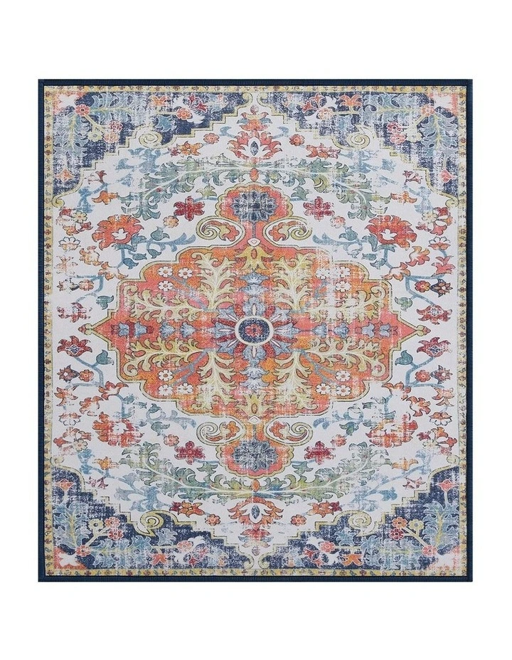 Short Pile Non-Slip Entryway Floor Rug in Bohemian image 2