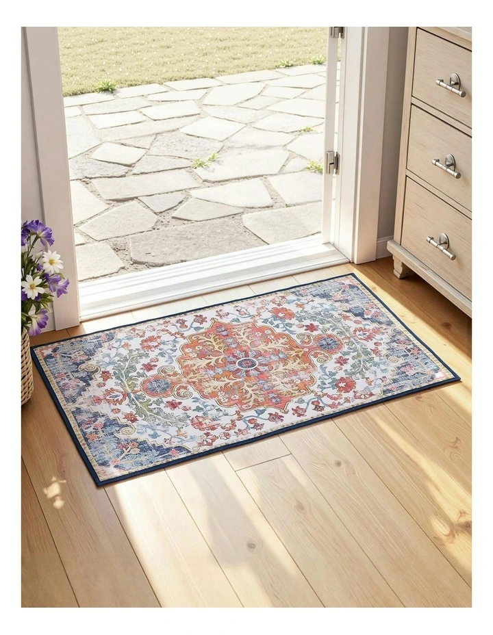 Short Pile Non-Slip Entryway Floor Rug in Bohemian image 3