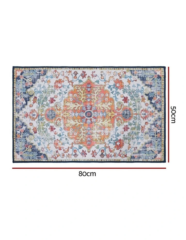Short Pile Non-Slip Entryway Floor Rug in Bohemian image 4