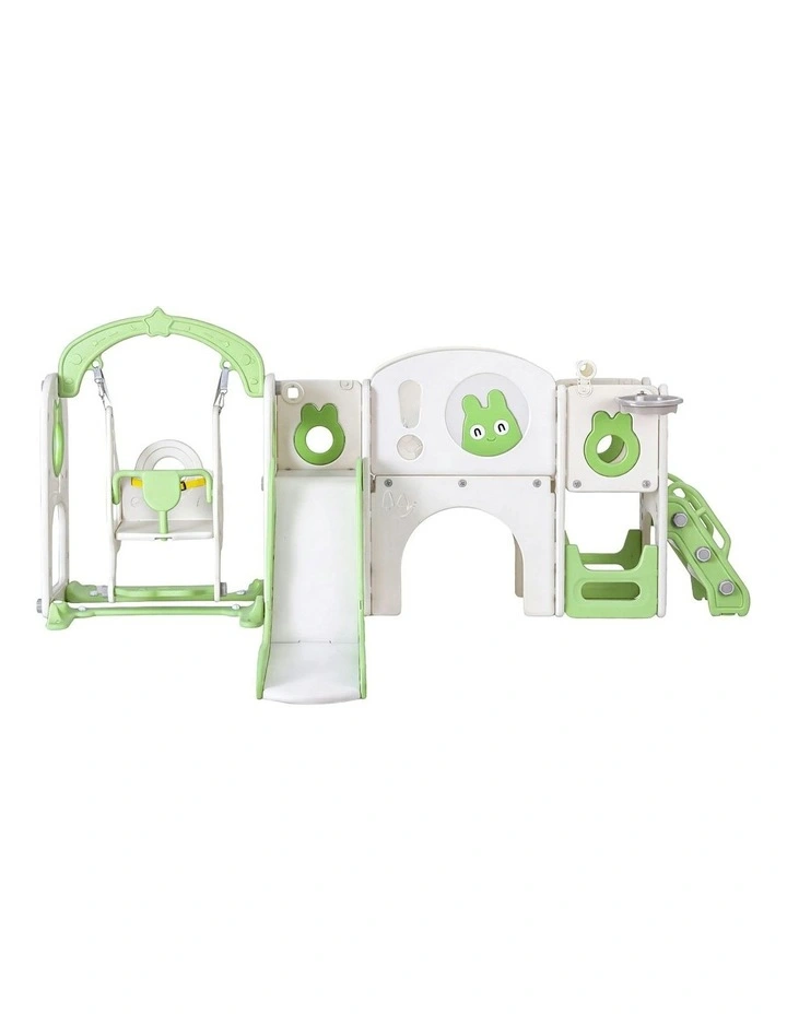 Slide Swing Set And Basketball Hoop Ring image 2