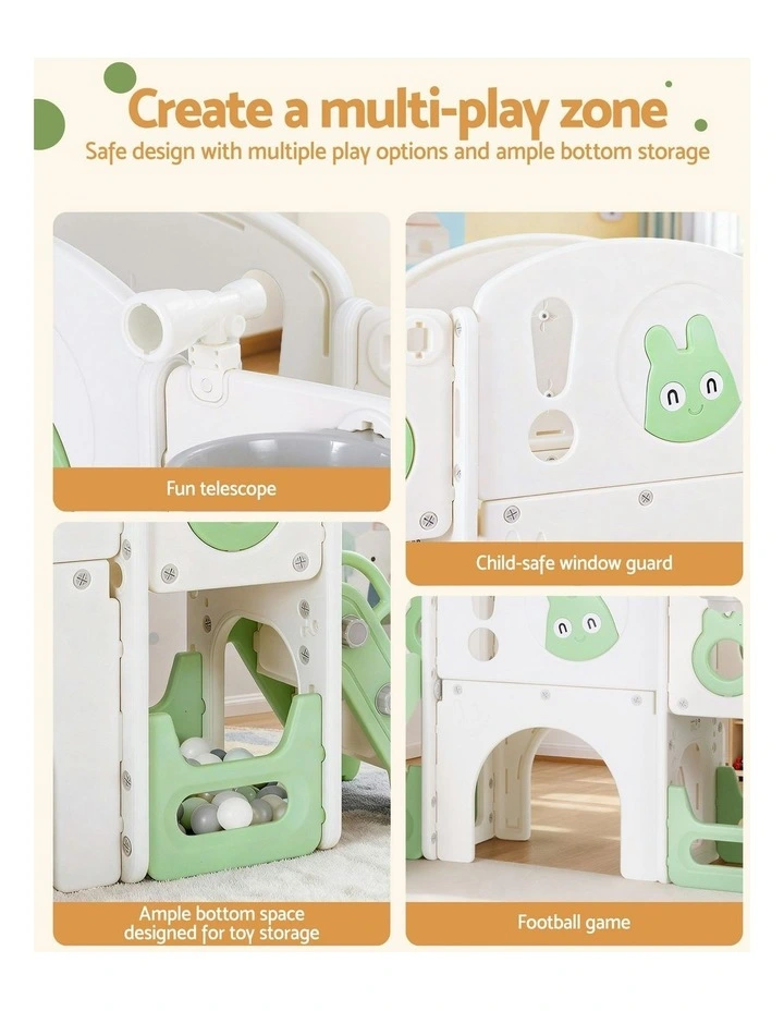 Slide Swing Set And Basketball Hoop Ring image 6