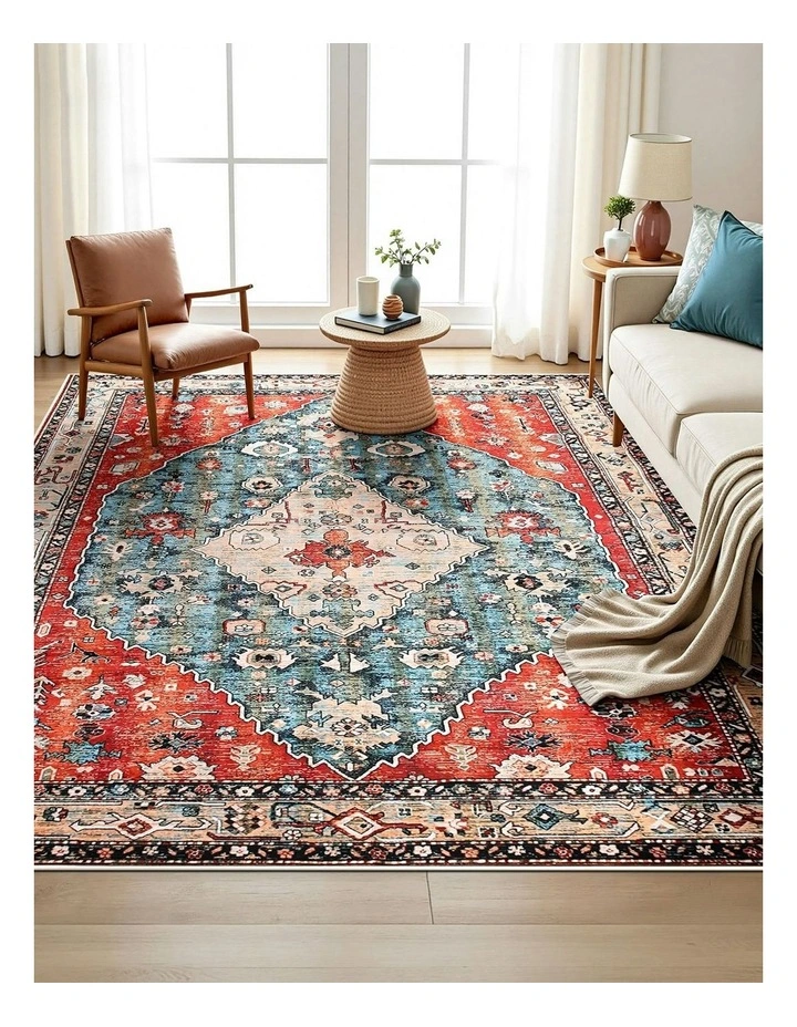 Washable Floor Rug Large 200X290cm in Multi image 3