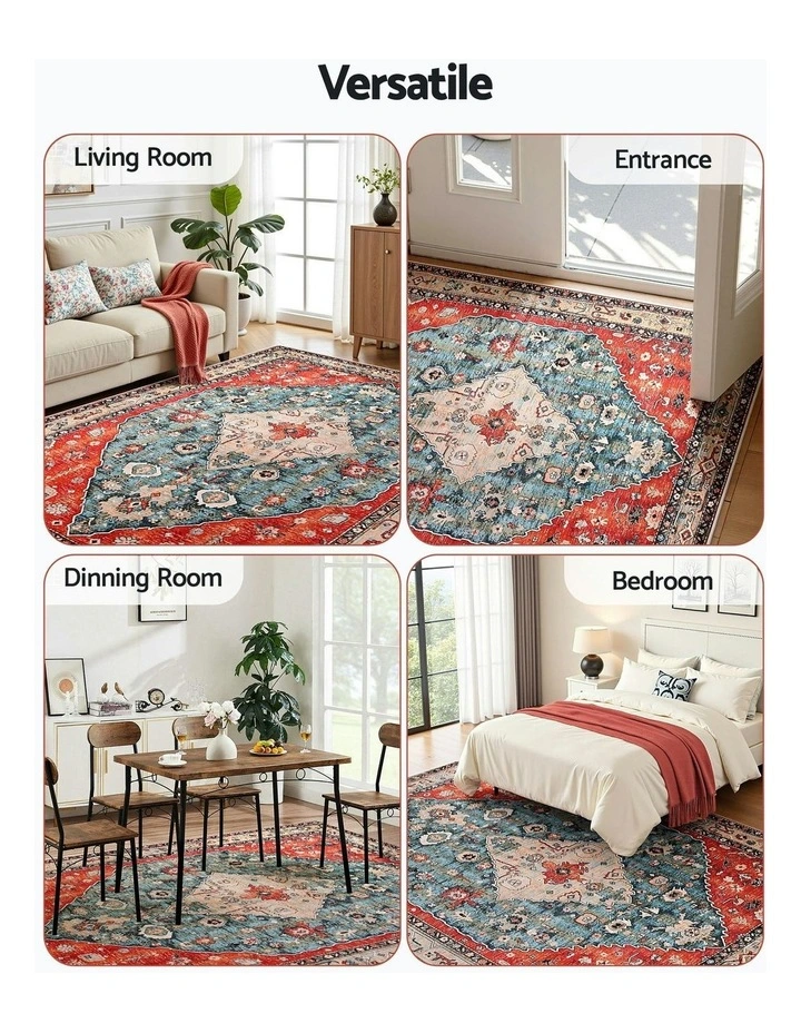 Washable Floor Rug Large 240X340cm in Multi image 7
