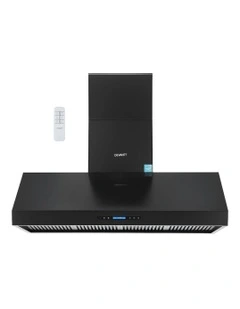 Commercial BBQ Range Hood Dual Motor With Remote Control 1500mm in Black