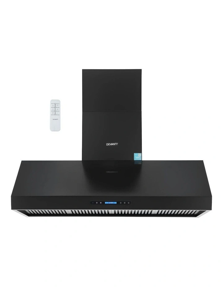 Commercial BBQ Range Hood Dual Motor With Remote Control 1500mm in Black image 1