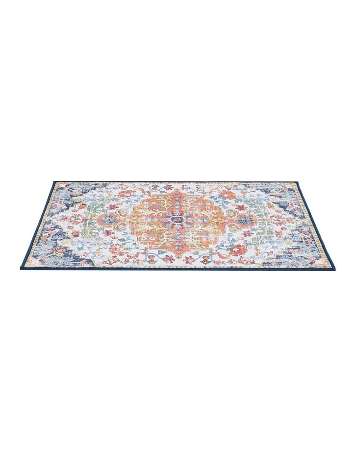 Washable Geometric Floor Rug Large 240X340cm in Multi image 2