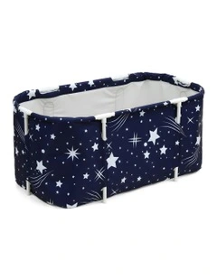 Foldable Bathtub Pvc Spa Bucket Inflatable Cushion 114x62cm in Star Navy