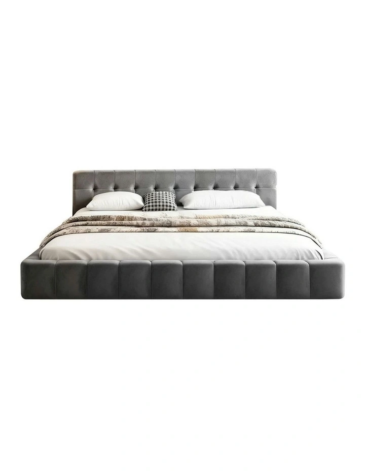 King Size Bed Frame in Grey image 1