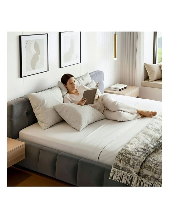 King Size Bed Frame in Grey image 3