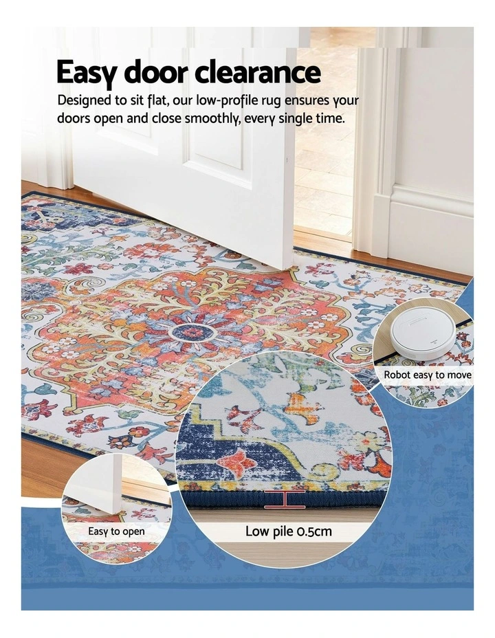 Washable Floor Rug Large 120X170cm in Multi image 4