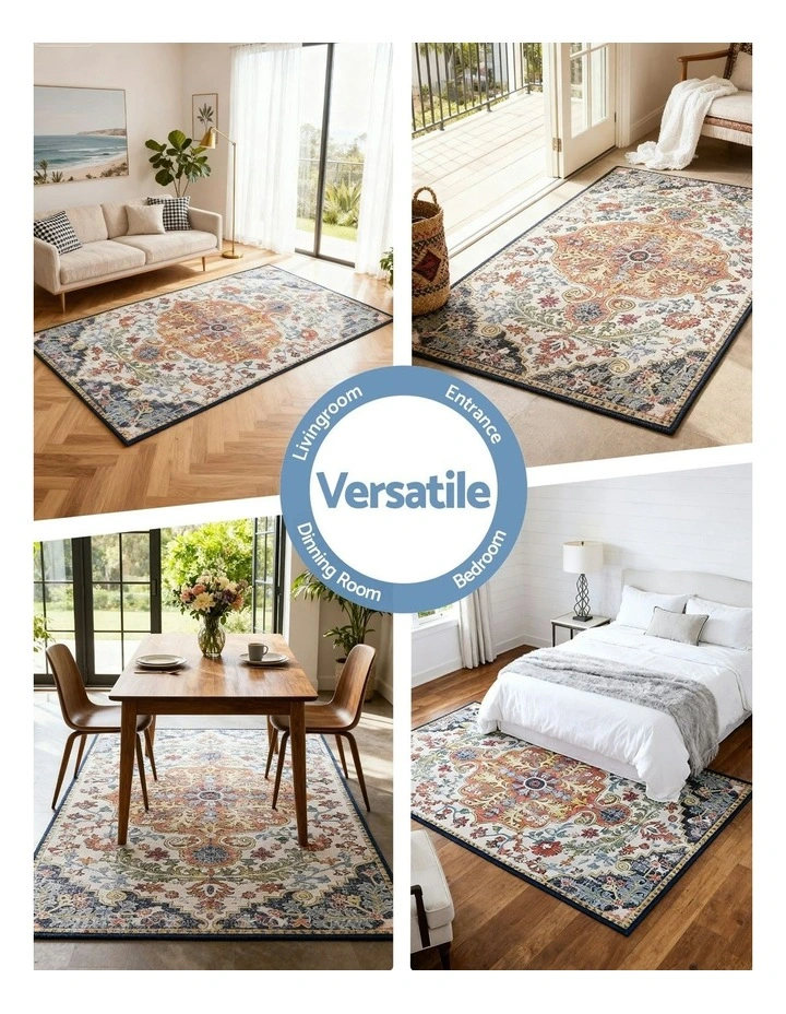 Washable Floor Rug Large 120X170cm in Multi image 5