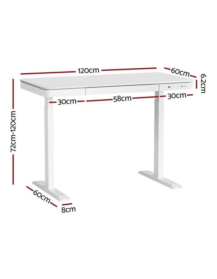 Standing Desk 120cm in White image 4