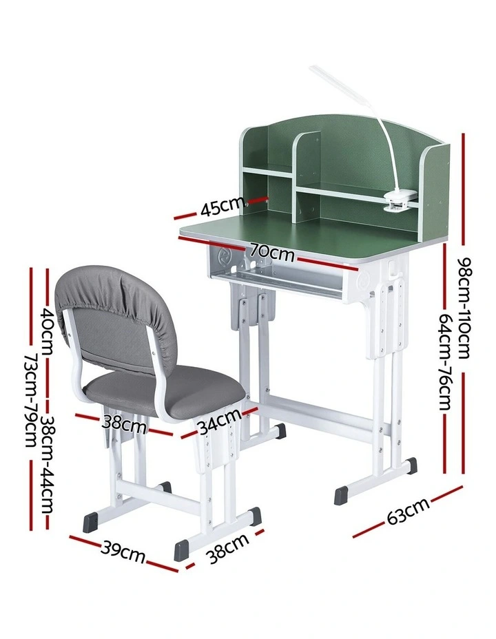 Study Desk Chair Set in Green image 4
