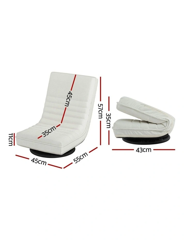 Floor Chair in White image 3