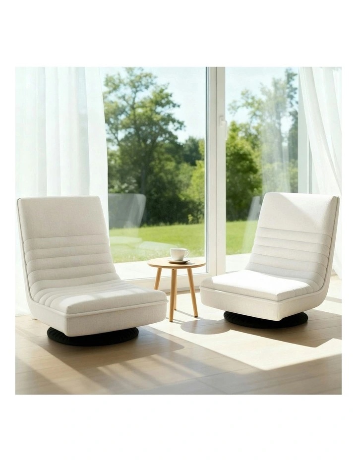 Floor Chair in White image 4