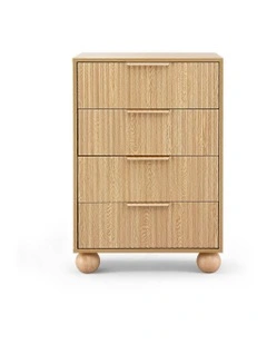 Tallboy Dresser 4 Chest of Drawers in Pine