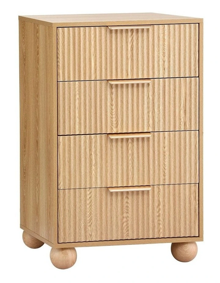 Tallboy Dresser 4 Chest of Drawers in Pine image 2