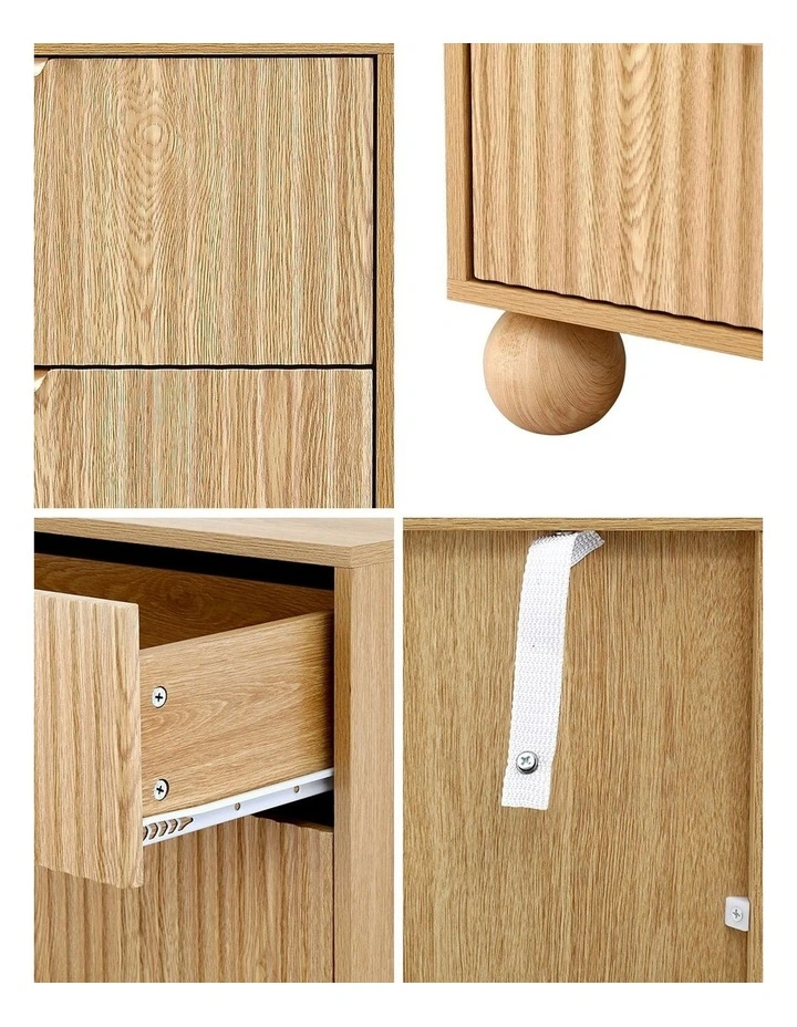 Tallboy Dresser 4 Chest of Drawers in Pine image 6