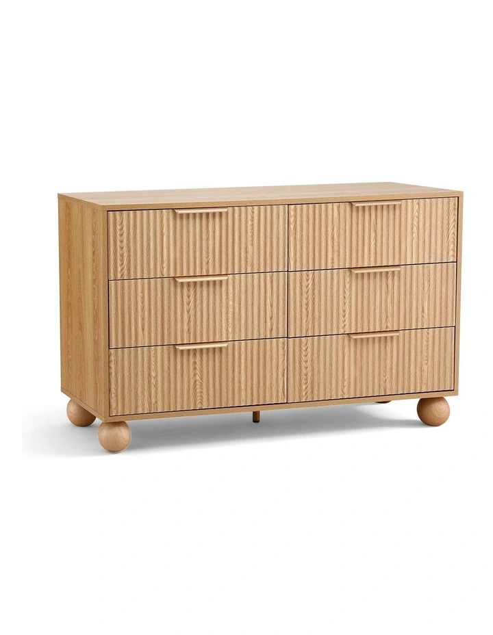 6 Chest of Drawers Dresser Tallboy in Pine image 1