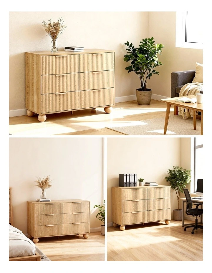 6 Chest of Drawers Dresser Tallboy in Pine image 7