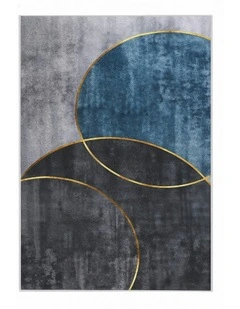 Large Size Geometric Area Washable Floor Rug 160X230cm in Multi