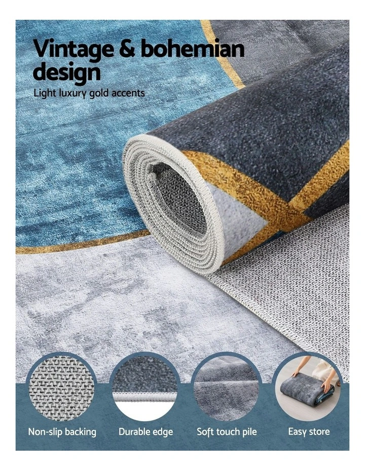 Large Size Geometric Area Floor Rug 200X290cm in Multi image 5