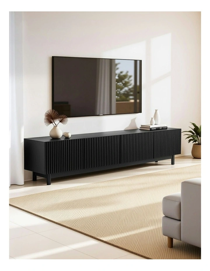 Entertainment Unit 180cm in Black image 3