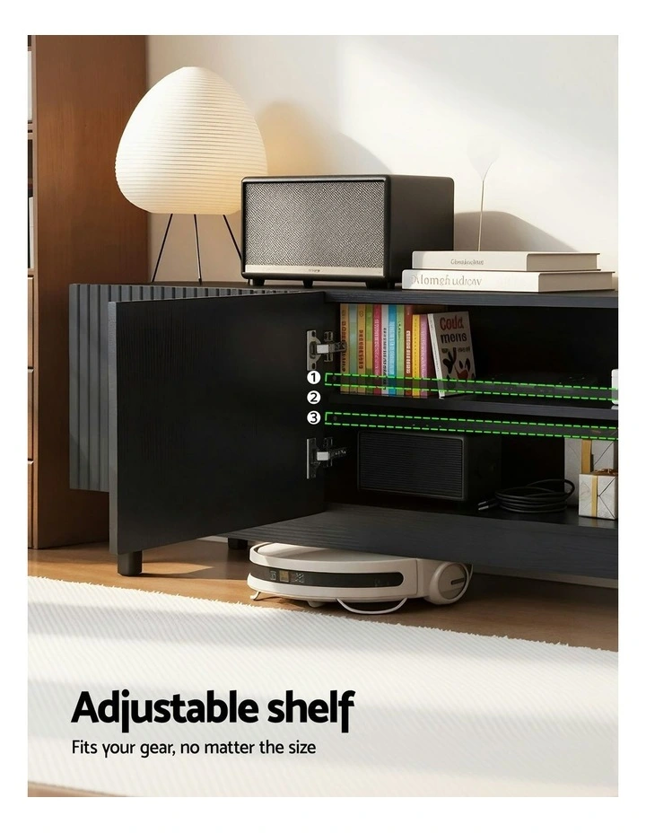 Entertainment Unit 180cm in Black image 6