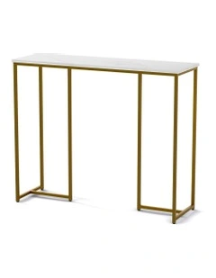 Marble Effect Console Table in Multi